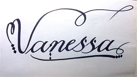 how to write vanessa in cursive