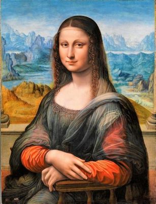 What is Leonardo da Vinci's most famous painting, and why does it make people wonder if Mona Lisa ever blinked?