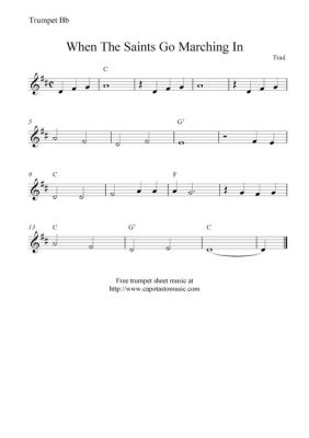 when the saints go marching in trombone sheet music